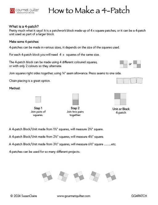 How to make a 4-Patch