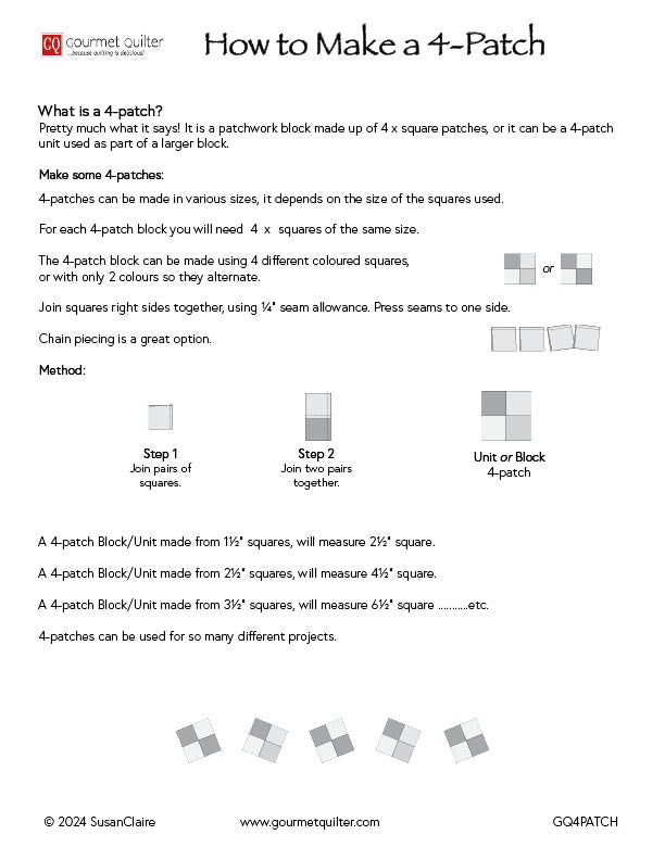 How to make a 4-Patch