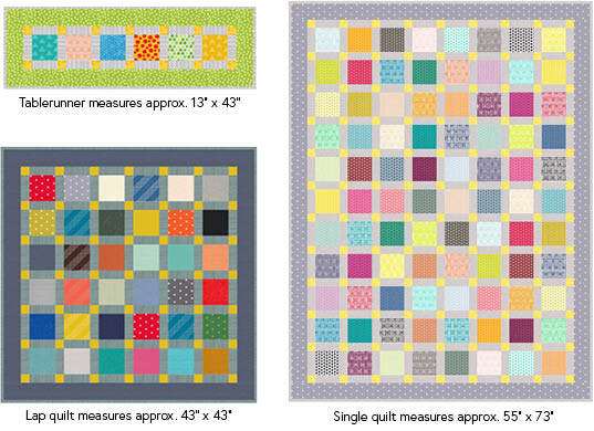 Sashed Squares - using 5" squares